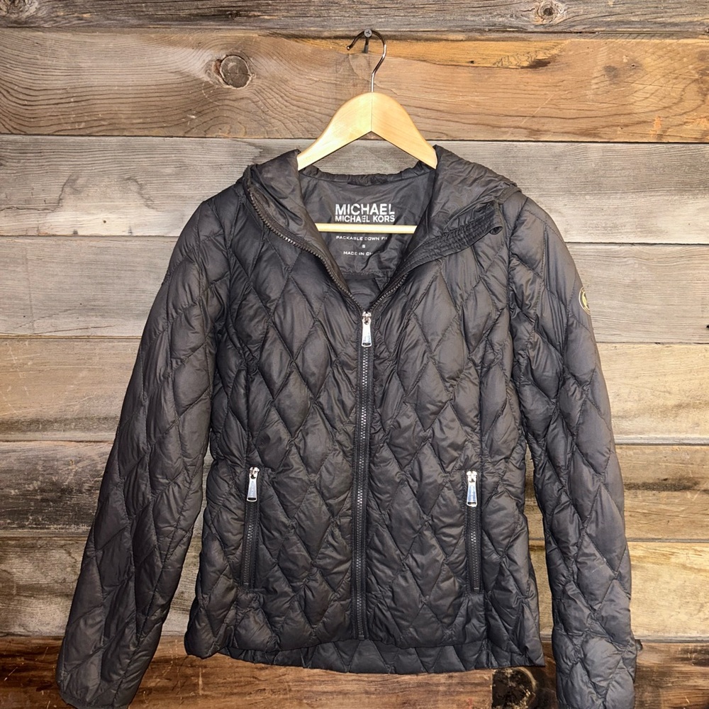 Michael Kors Women's Black Quilted Jacket